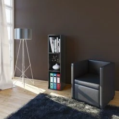 CD/DVD-Sammel-Regal MENDAS - schwarz - 3-Fach - 34 cm -Wohnzimmer Verkäufe 9005454600 03 1600Wx1600H