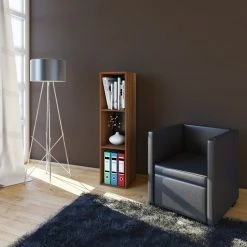 CD/DVD-Sammel-Regal MENDAS - Kern-Nussbaum - 3-Fach - 34 cm -Wohnzimmer Verkäufe 9005454800 03 1600Wx1600H