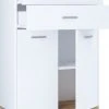 Seitenschrank LANDOS - weiß-Honig-Eiche - 60 cm