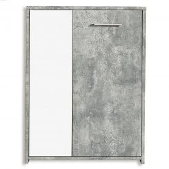 4-teiliges Wohnwand-Set - Beton-Optik-weiß - variabel stellbar -Wohnzimmer Verkäufe S000009800 04 1600Wx1600H