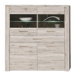 4-teiliges Wohnwand-Set - Sandeiche - Vitrine -Wohnzimmer Verkäufe S000011000 02 1600Wx1600H