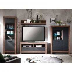 4-teiliges Wohnwand-Set - Schlammeiche-Schwarzeiche - Vitrine -Wohnzimmer Verkäufe S000011300 06 1600Wx1600H