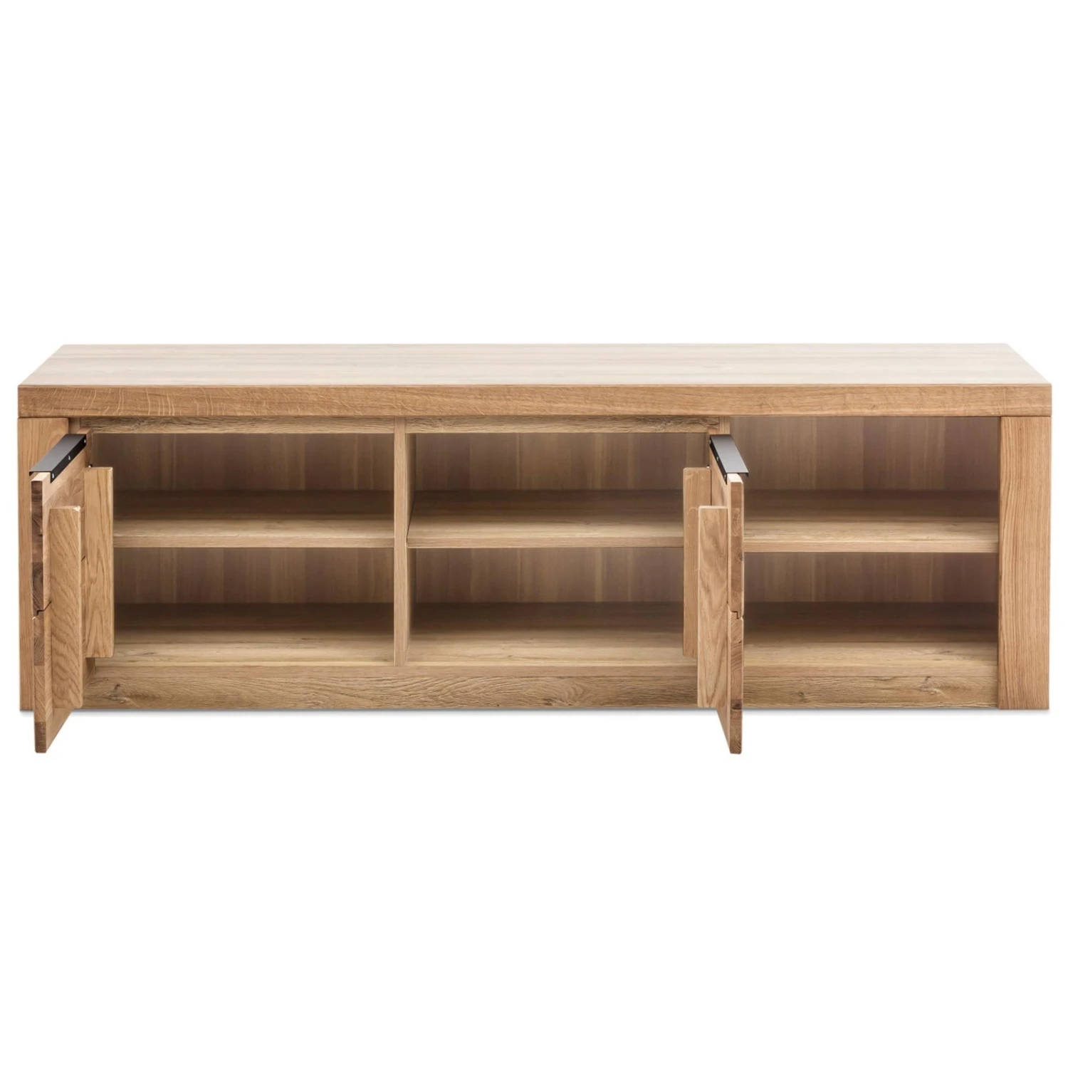 4-teiliges Wohnwand-Set - Eiche - teilmassiv 3 4-teiliges Wohnwand-Set - Eiche - teilmassiv – Bild 3