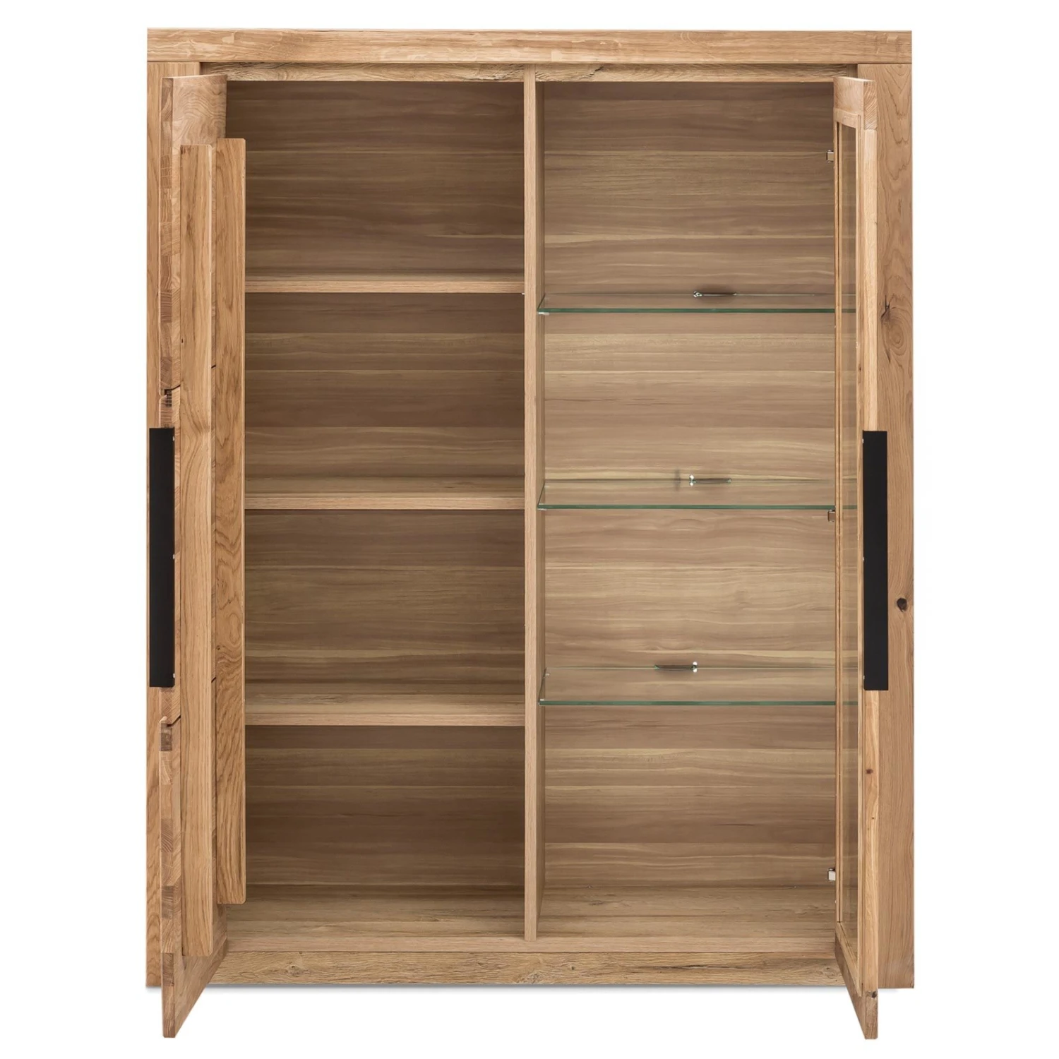 4-teiliges Wohnwand-Set - Eiche - teilmassiv 4 4-teiliges Wohnwand-Set - Eiche - teilmassiv – Bild 4