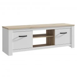 3-teiliges Wohnwand-Set - weiß - Bianco Eiche -Wohnzimmer Verkäufe S000040200 03 1600Wx1600H