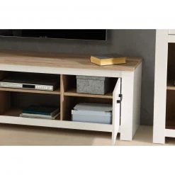 3-teiliges Wohnwand-Set - weiß - Bianco Eiche -Wohnzimmer Verkäufe S000040200 04 1600Wx1600H