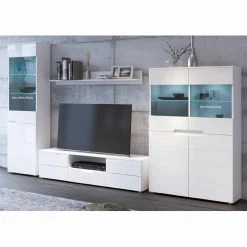 4-teiliges Wohnwand-Set - weiß - Fronten in Hochglanz -Wohnzimmer Verkäufe S000076800 05 1600Wx1600H