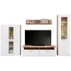 Luca Bessoni 4-teiliges Wohnwand-Set AURIS - weiß - Flagstaff Eiche